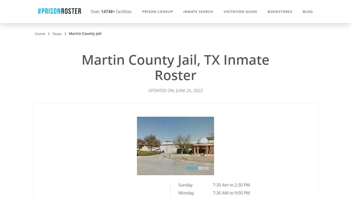 Martin County Jail, TX Inmate Roster